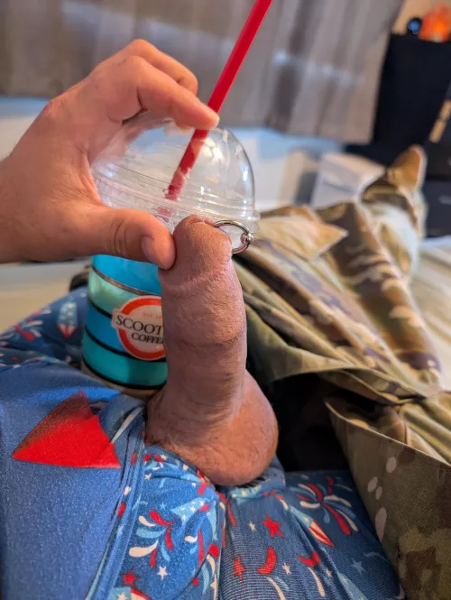 (36) pierced dick and a drink?