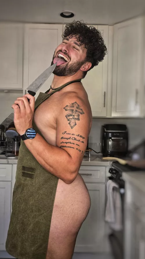 Anyone else like to cook with nothing on but an apron?
