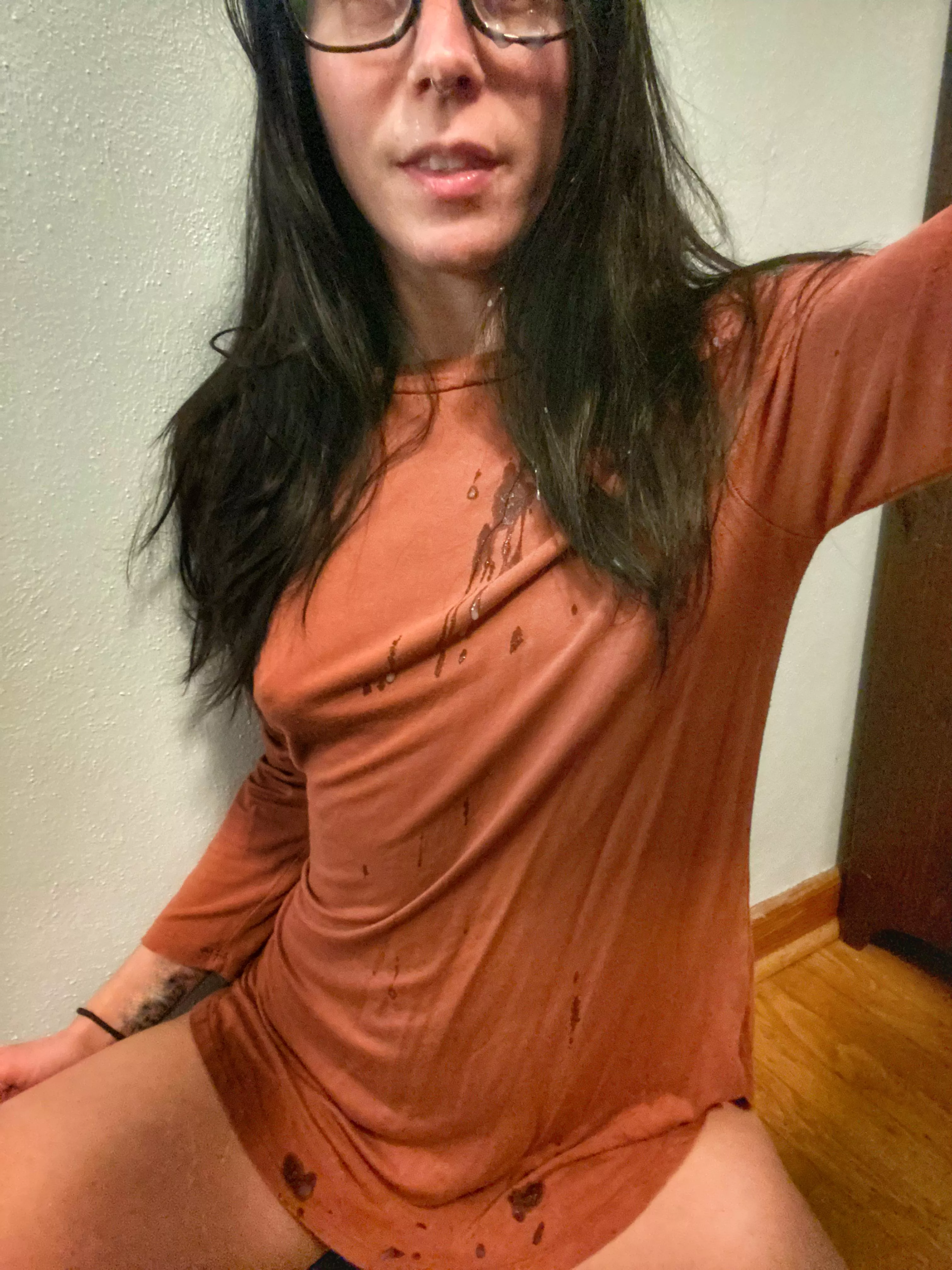 Dripping off my glasses and everywhere 