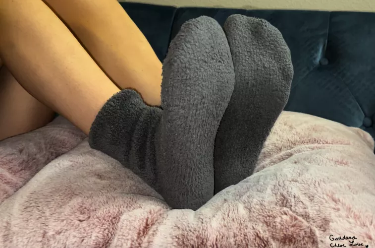 fuzzy socks also get really sweaty