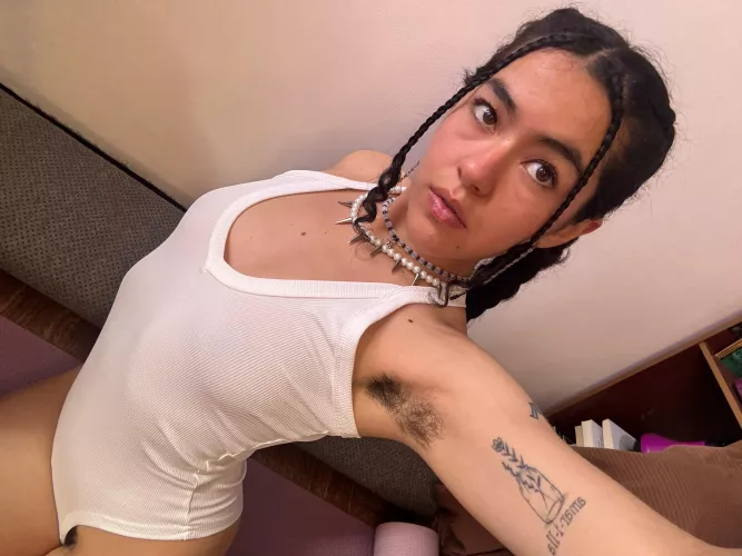 Hope you’re not scared to get a little hair in your mouth