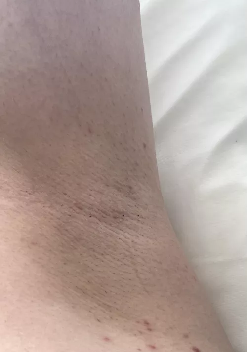 I just shaved and put on deodorant