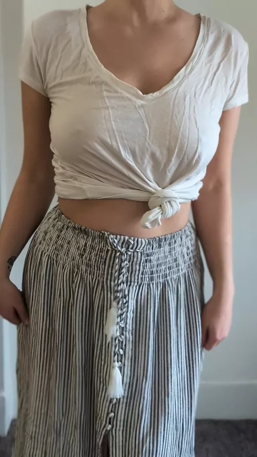 It might be obvious that I'm not wearing a bra