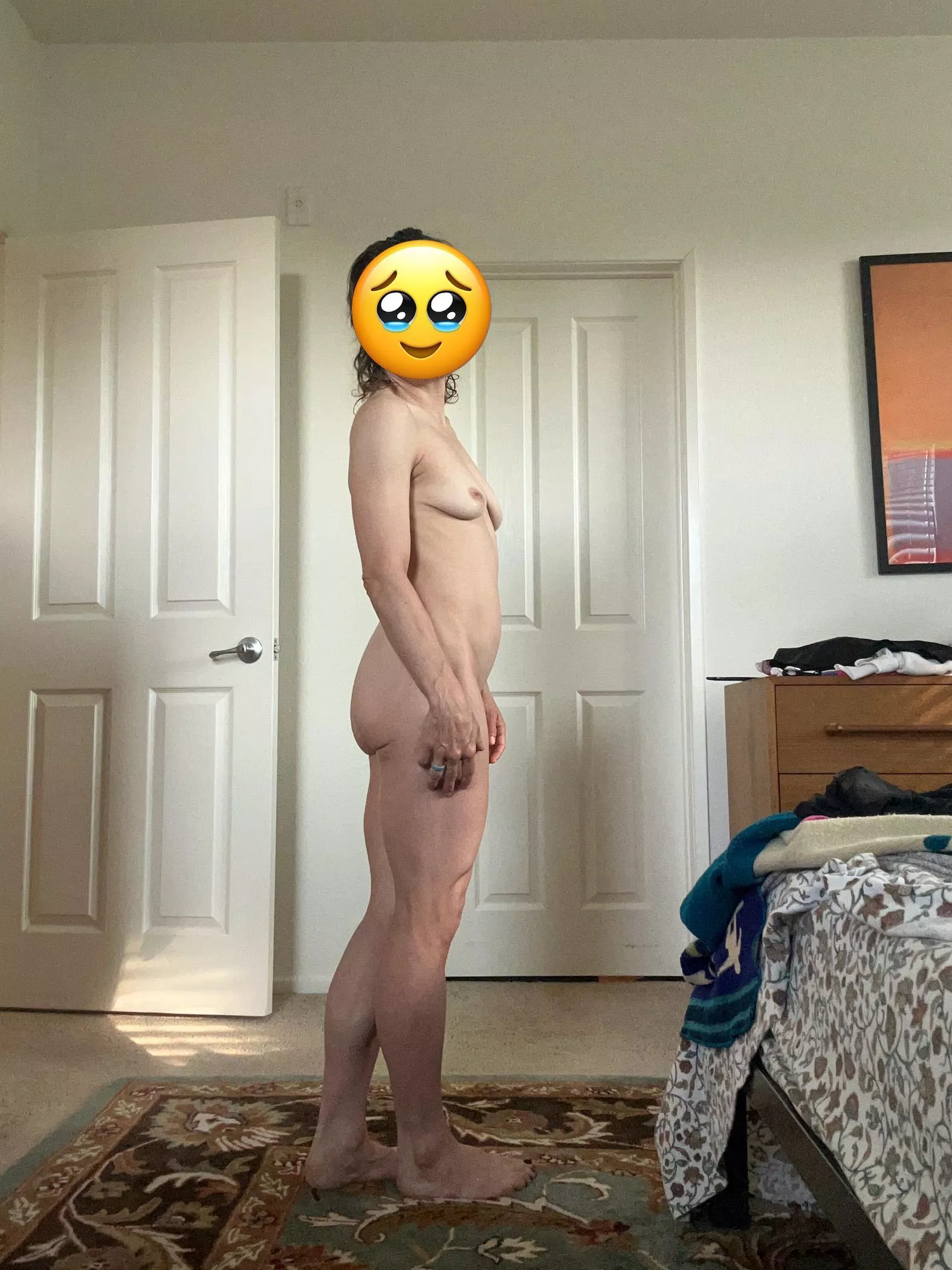 My heart and I agree - 43F, 105. 4'11