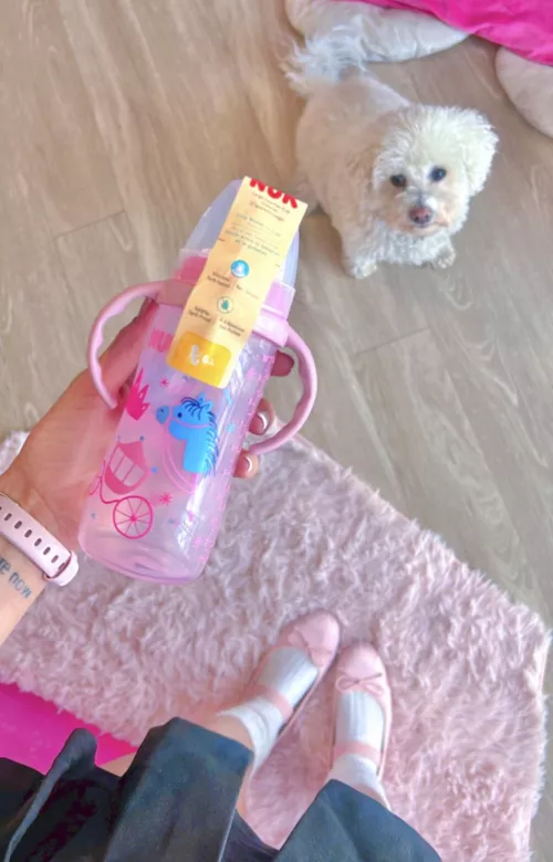 🎀🍼 my new sippy-bottle 