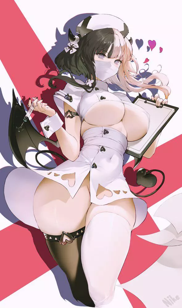 Sexy nurse in thighhighs 