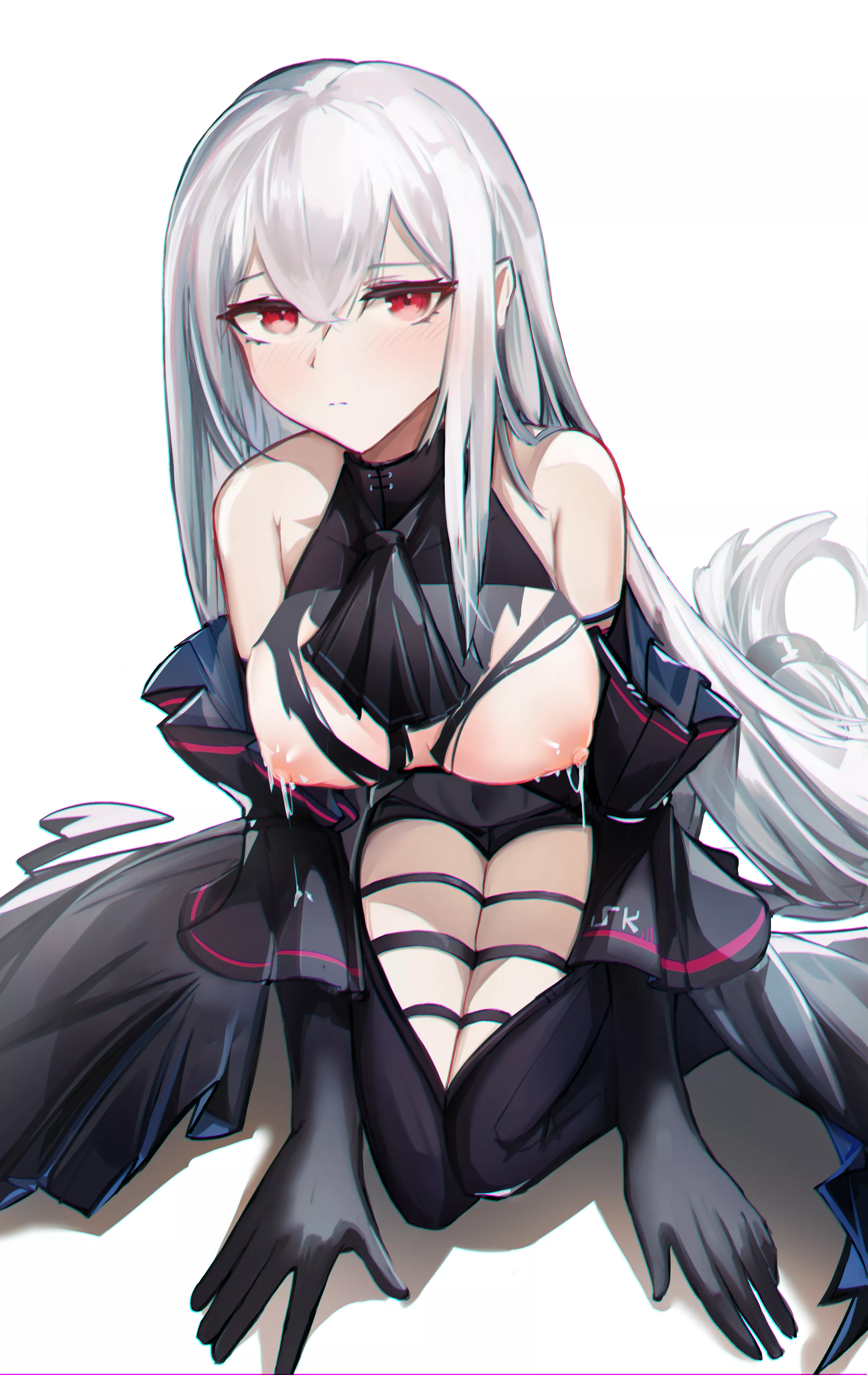 Skadi has milky boobs