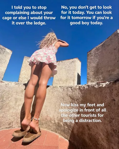 The daily teasing and ball busting had broken your ability to not beg for a release. The daily massages and bikini teases drove you mad. Now she is really helping you find your motivation again. 