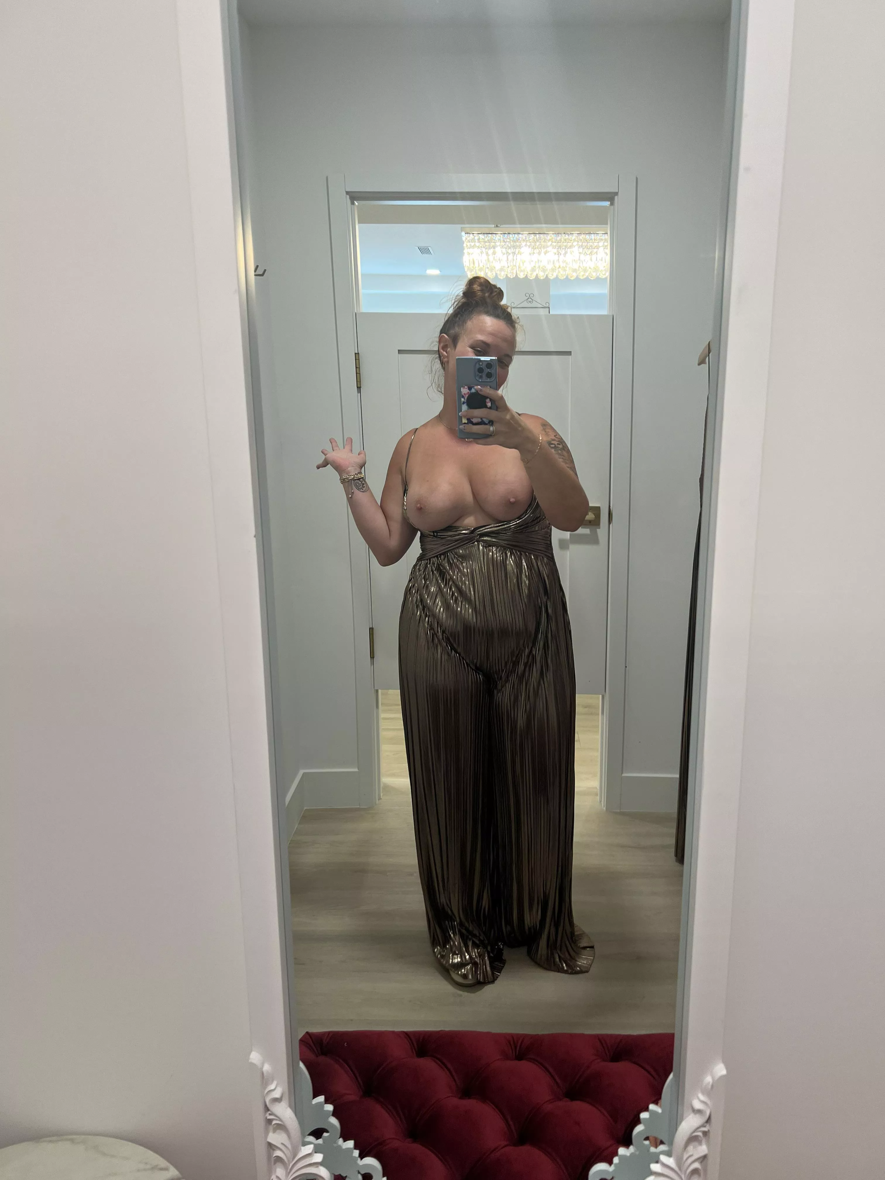 Too long at the bottom and just right at the top ;)