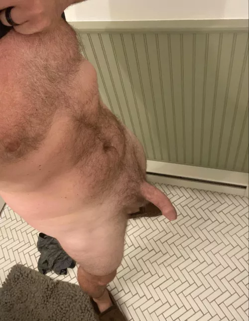 We should stay naked today 