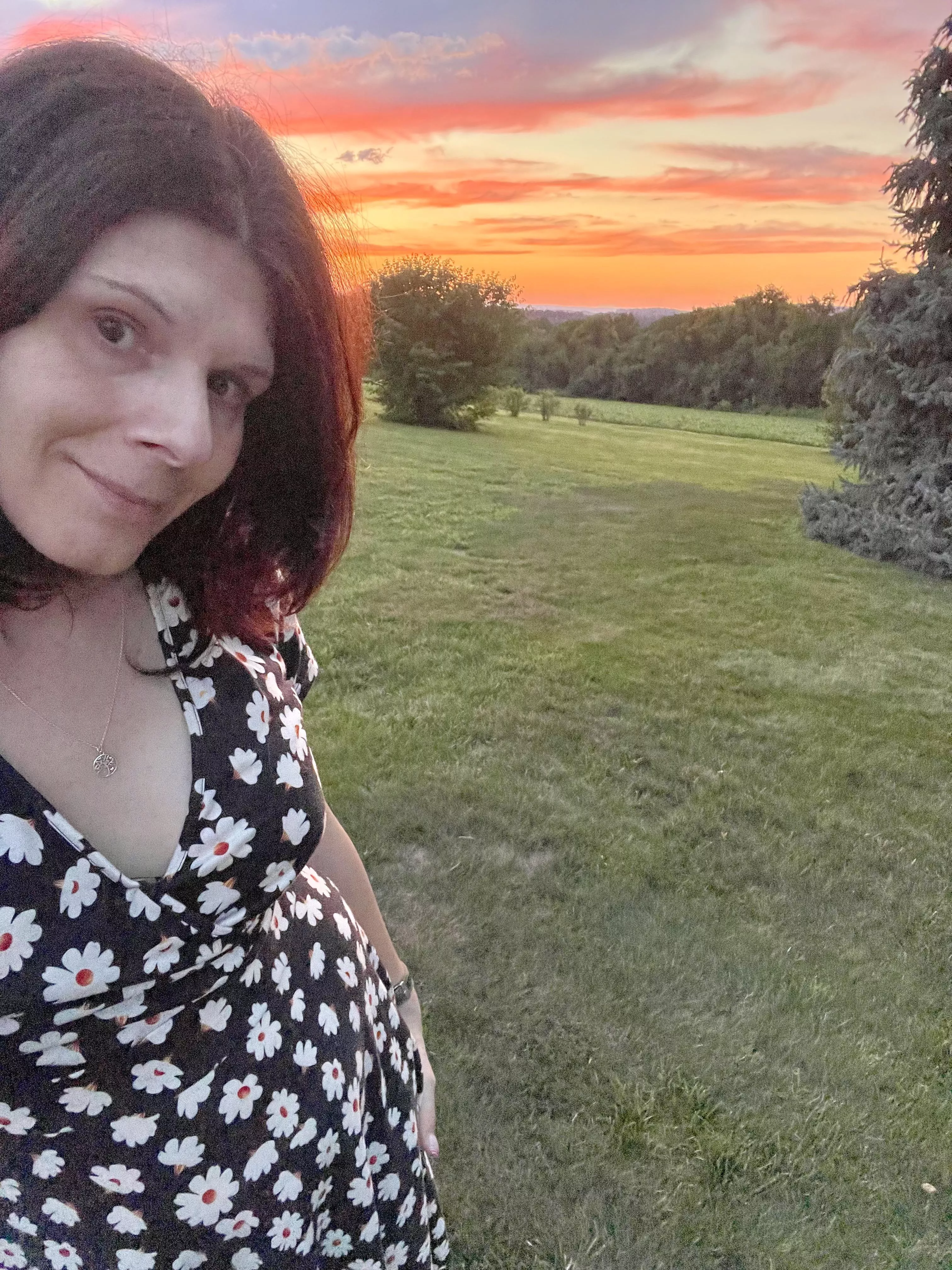 Beautiful Sunset…Beautiful Sundress (42F)