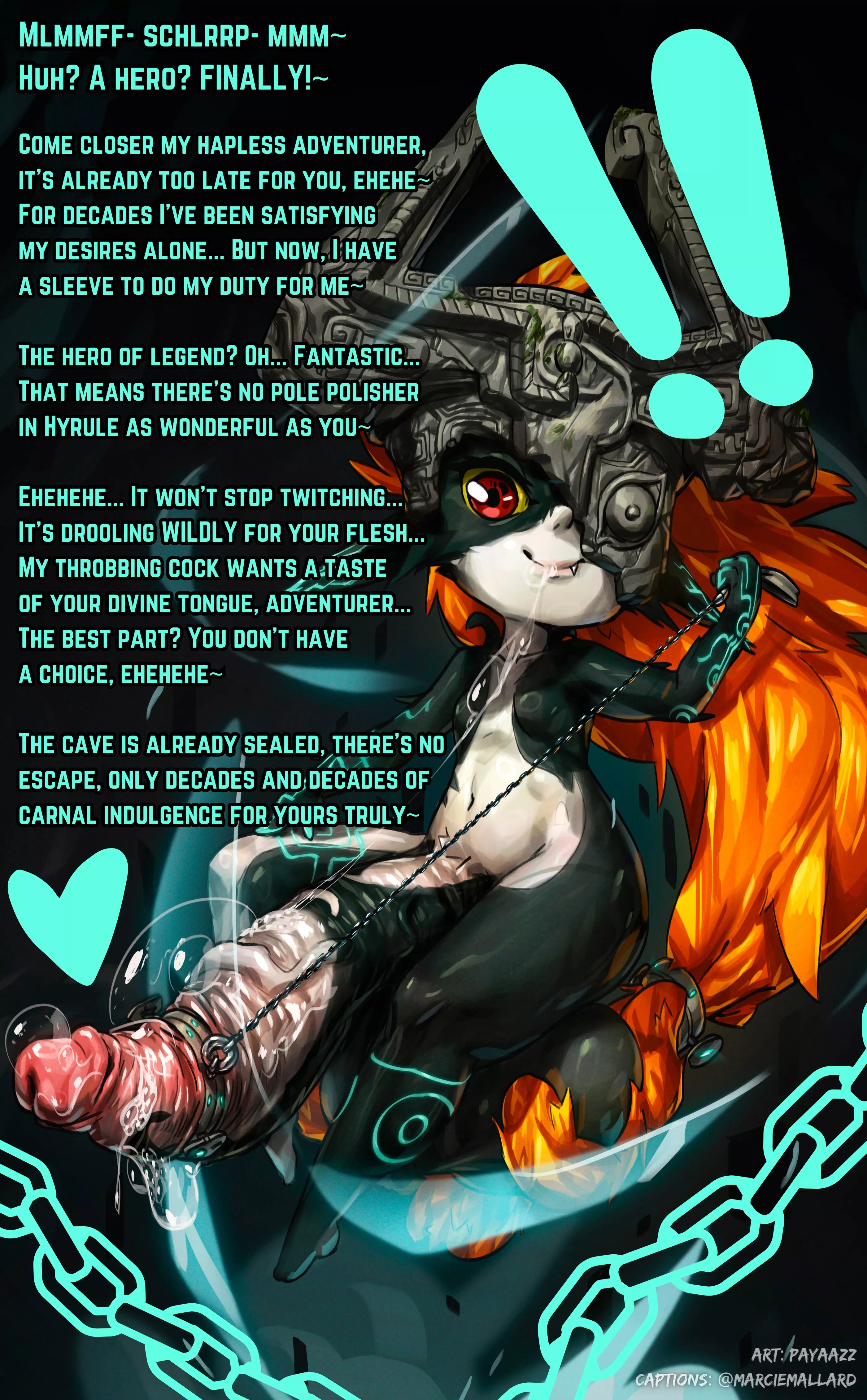 Cum slave of the cave~ [Futanari] [Shortstack] [Autofellatio] [Saliva] [Noncon] [Slave] [Trapped] [Credits in Caption]