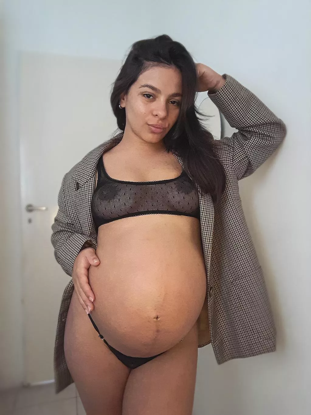 Have you ever slept with a small pregnant woman like me? Would you do it with me?