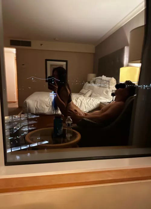 He sent me this photo this morning after a night away. I can’t wait to cum to the video she took 