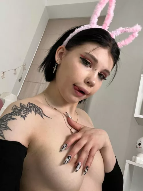 this playful bunny needs a carrot