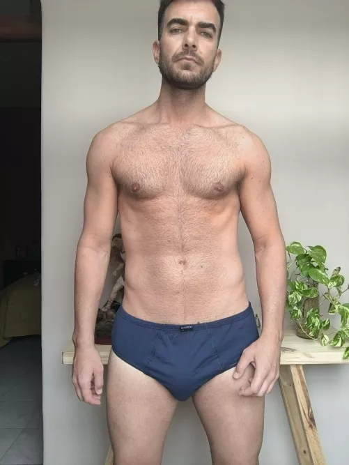 Wearing new underwear