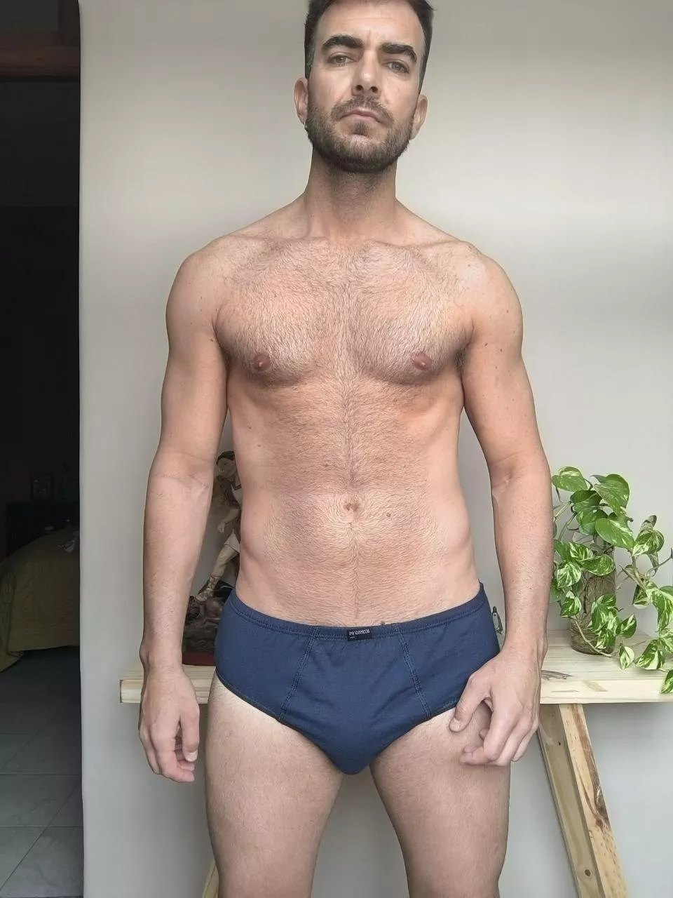 Wearing new underwear