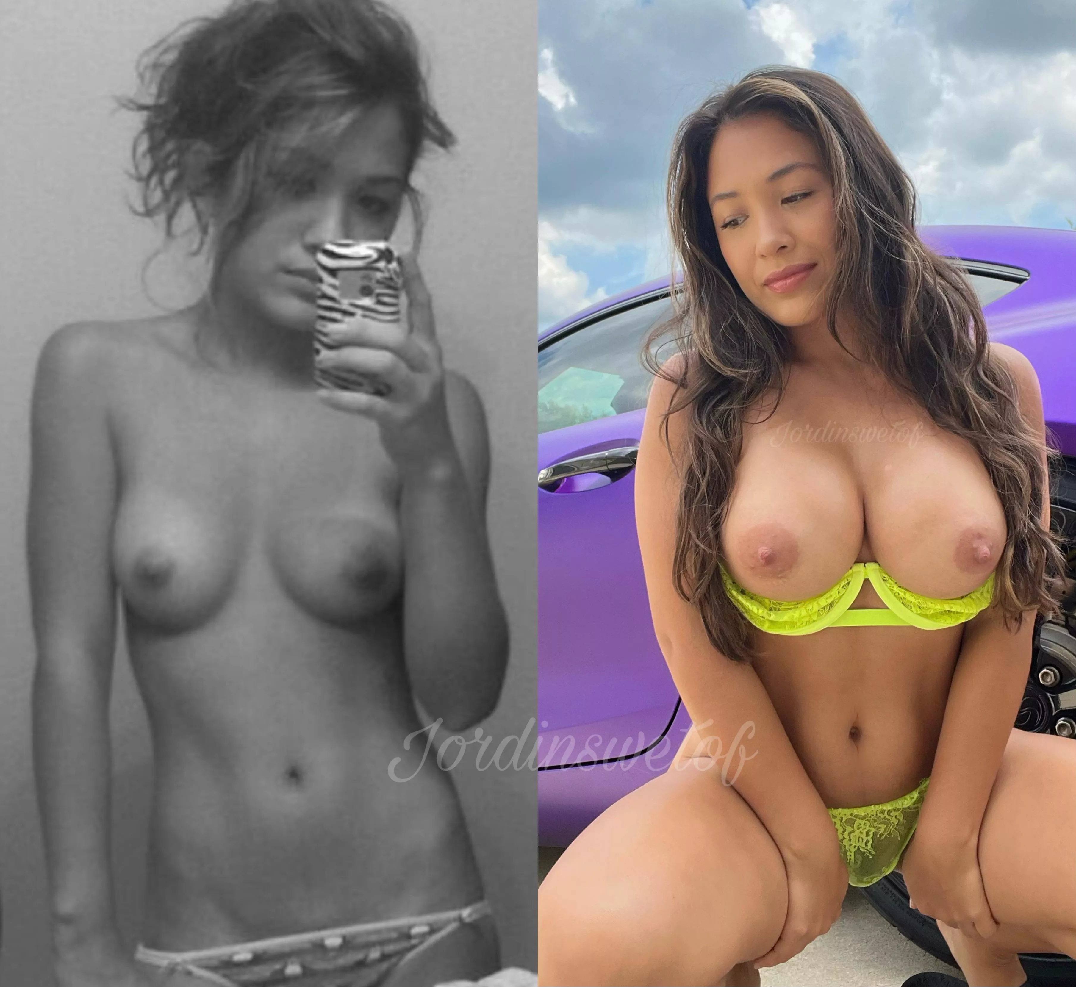 Which do u like better…. My 18 tits or 34