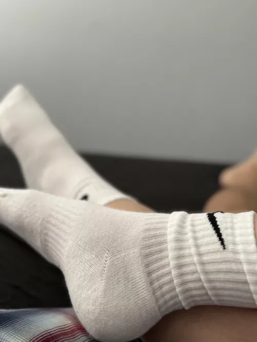 White Nike socks 