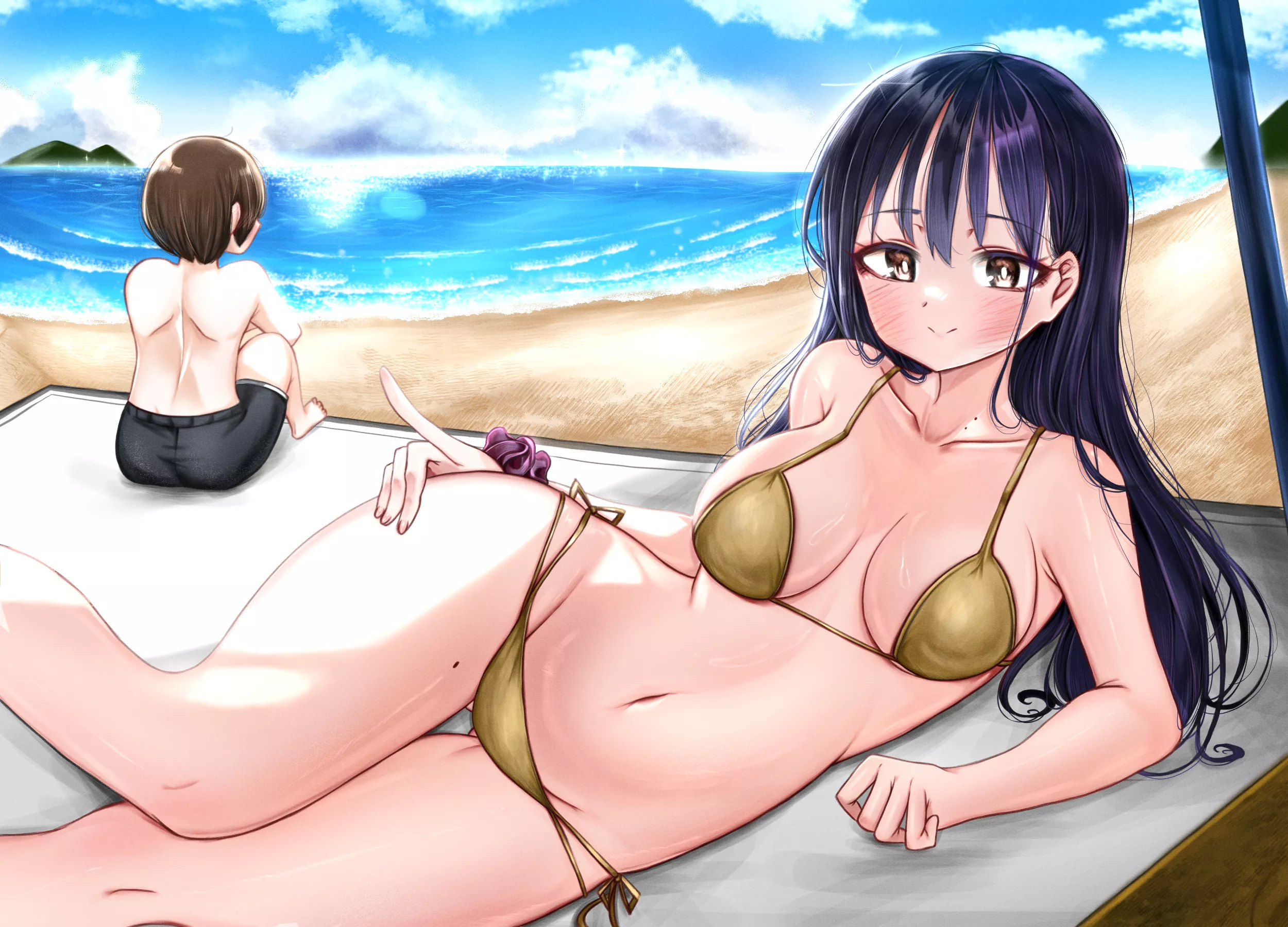 Anna Yamada Modeling On The Beach 