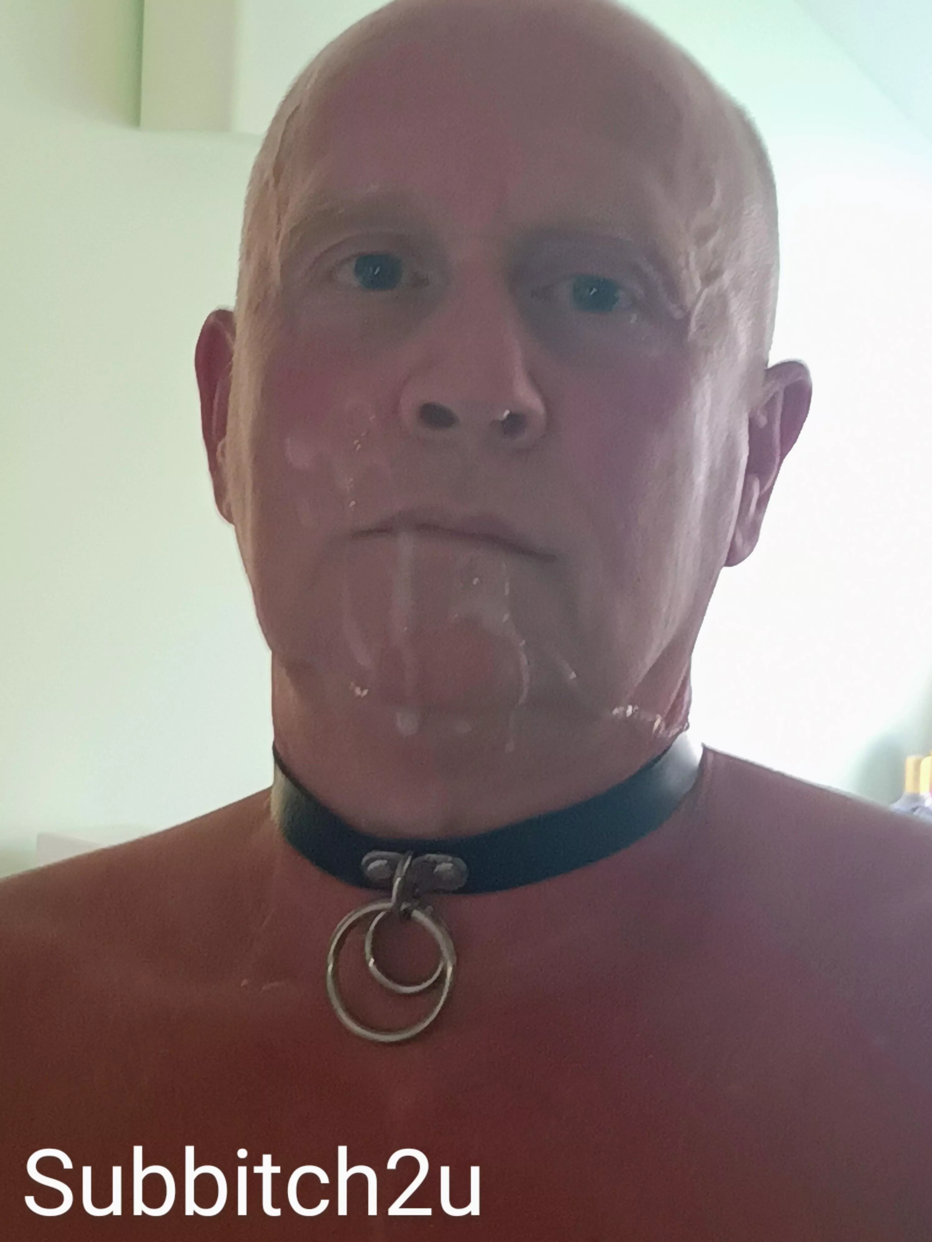 Facial and collar selfie