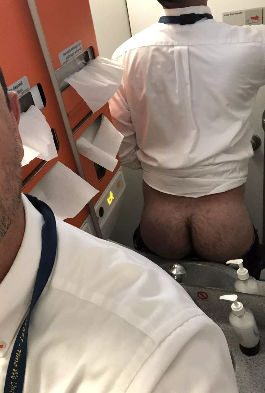 Horny flight attendant needs to go wild