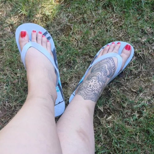 How would I take off my flip flops? 🐶