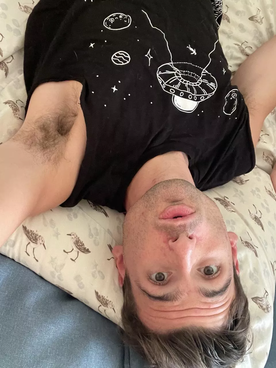 Morning armpit exposed 