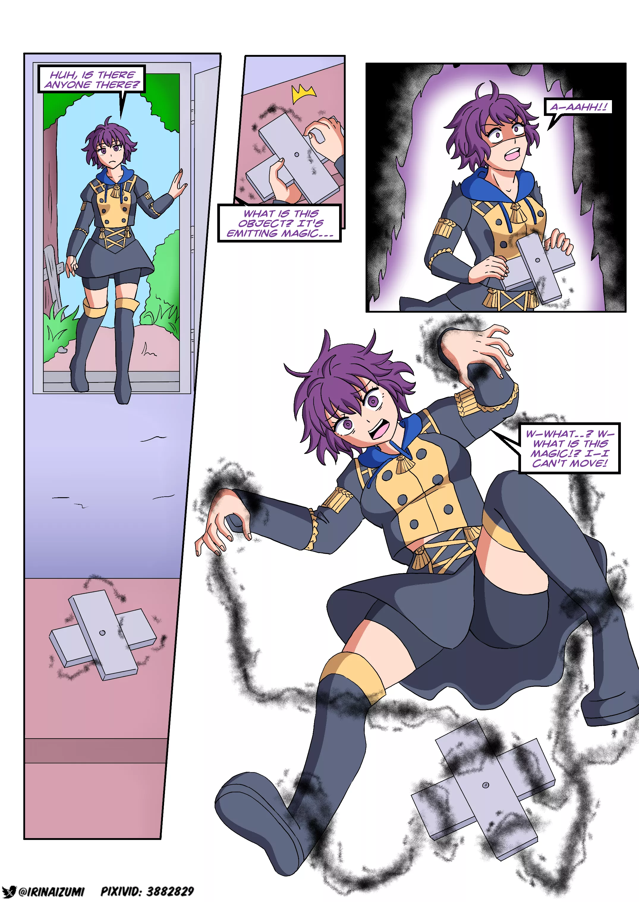 She ends up turned into a marionette after snooping around an abandoned house