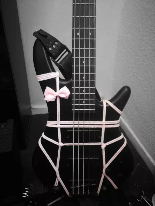 Shibari Design on my bass guitar