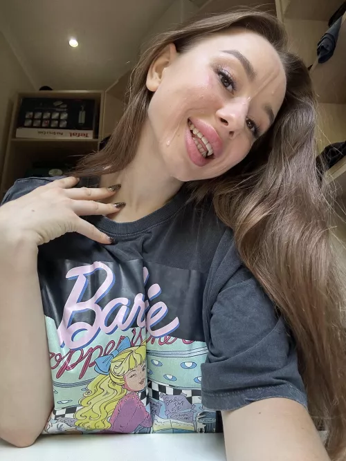 When daddy cums on his little girl's face it always puts a smile on my face