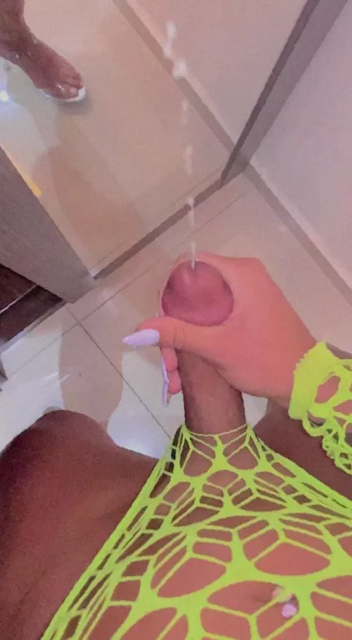 Do you get turned on watching me tease you with my girldick like this