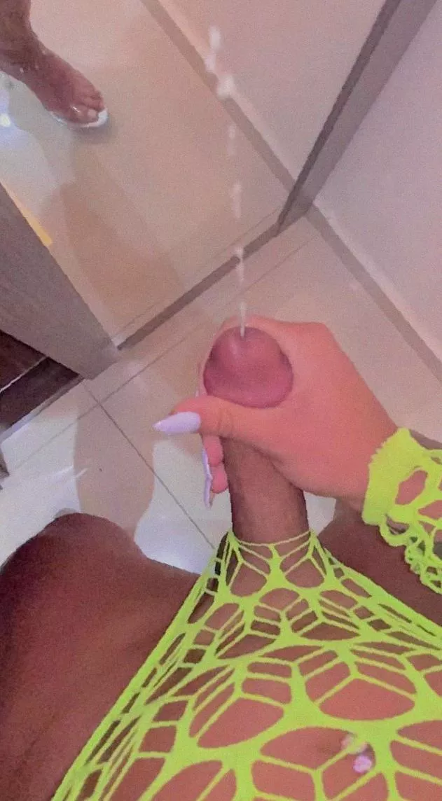 Do you get turned on watching me tease you with my girldick like this