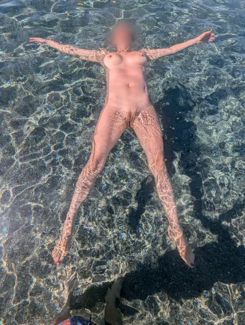 Enjoying a beach in Crete