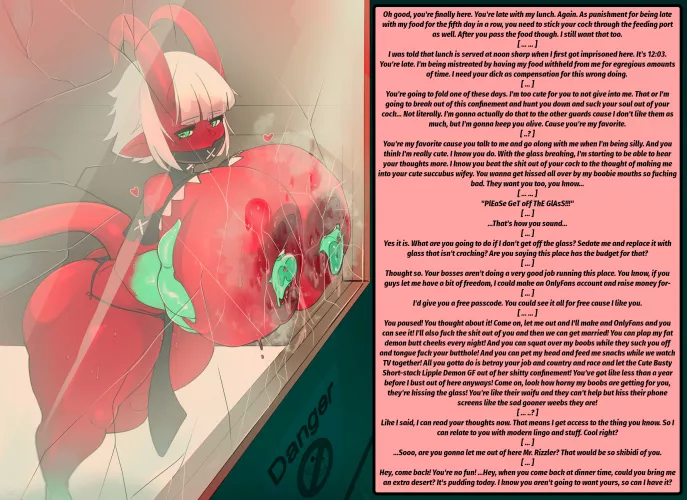 Lunchtime at THE FACILITY [Demon Girl] [Lipples] [Thick] Artist: GwimmyDraws