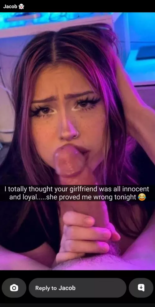 She proved him wrong indeed 🥵