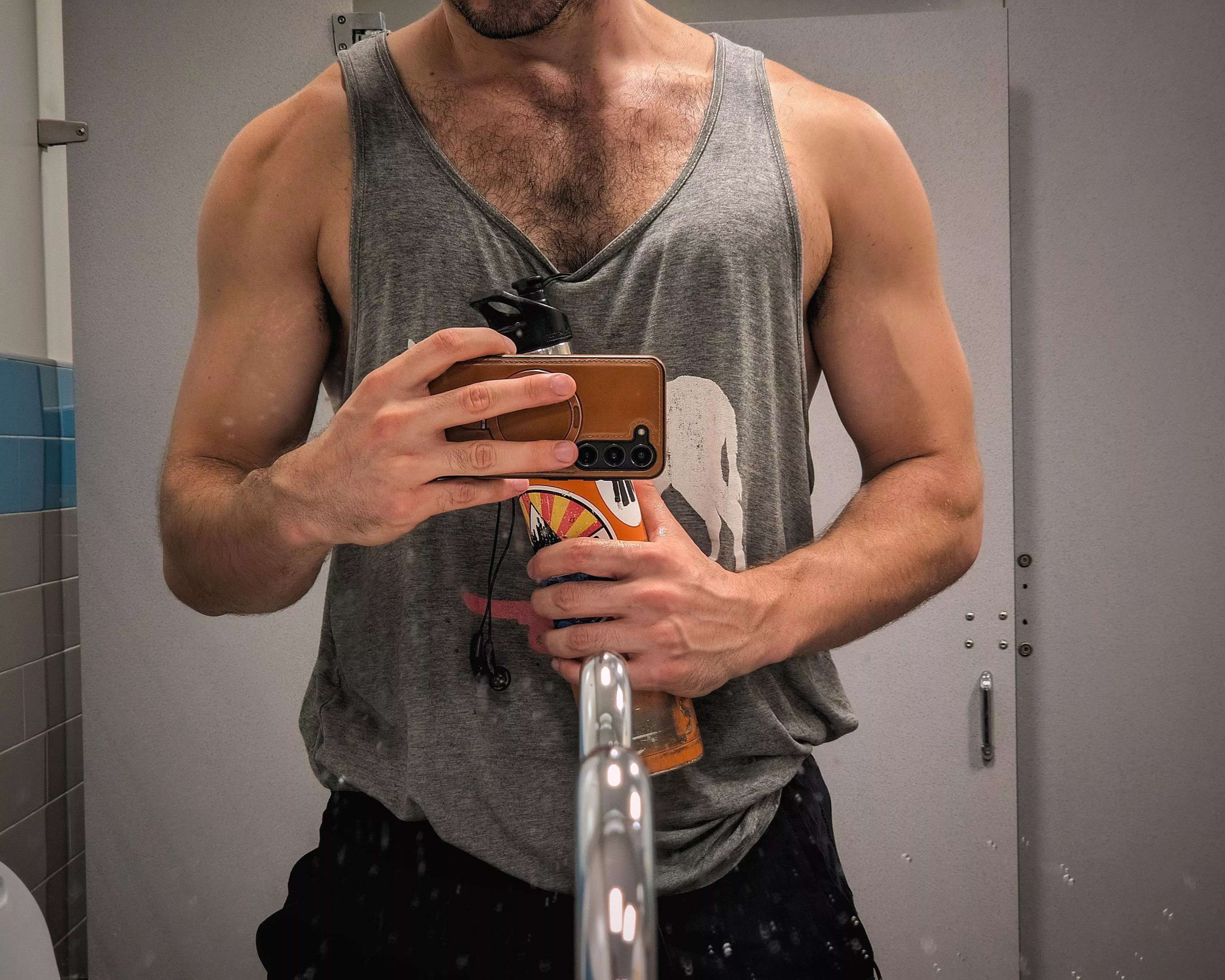 sink, shoulders, and slutty shirt