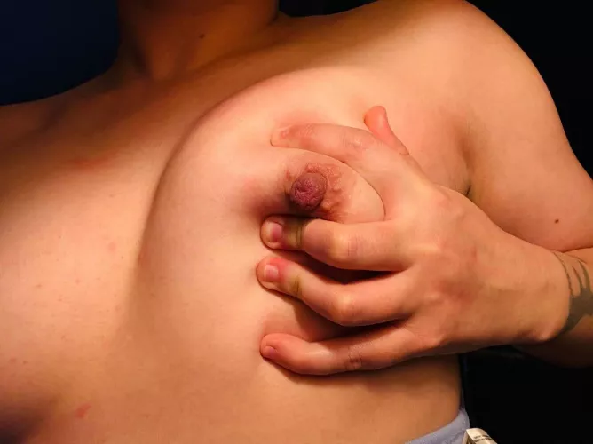 Squeeze and suck on them