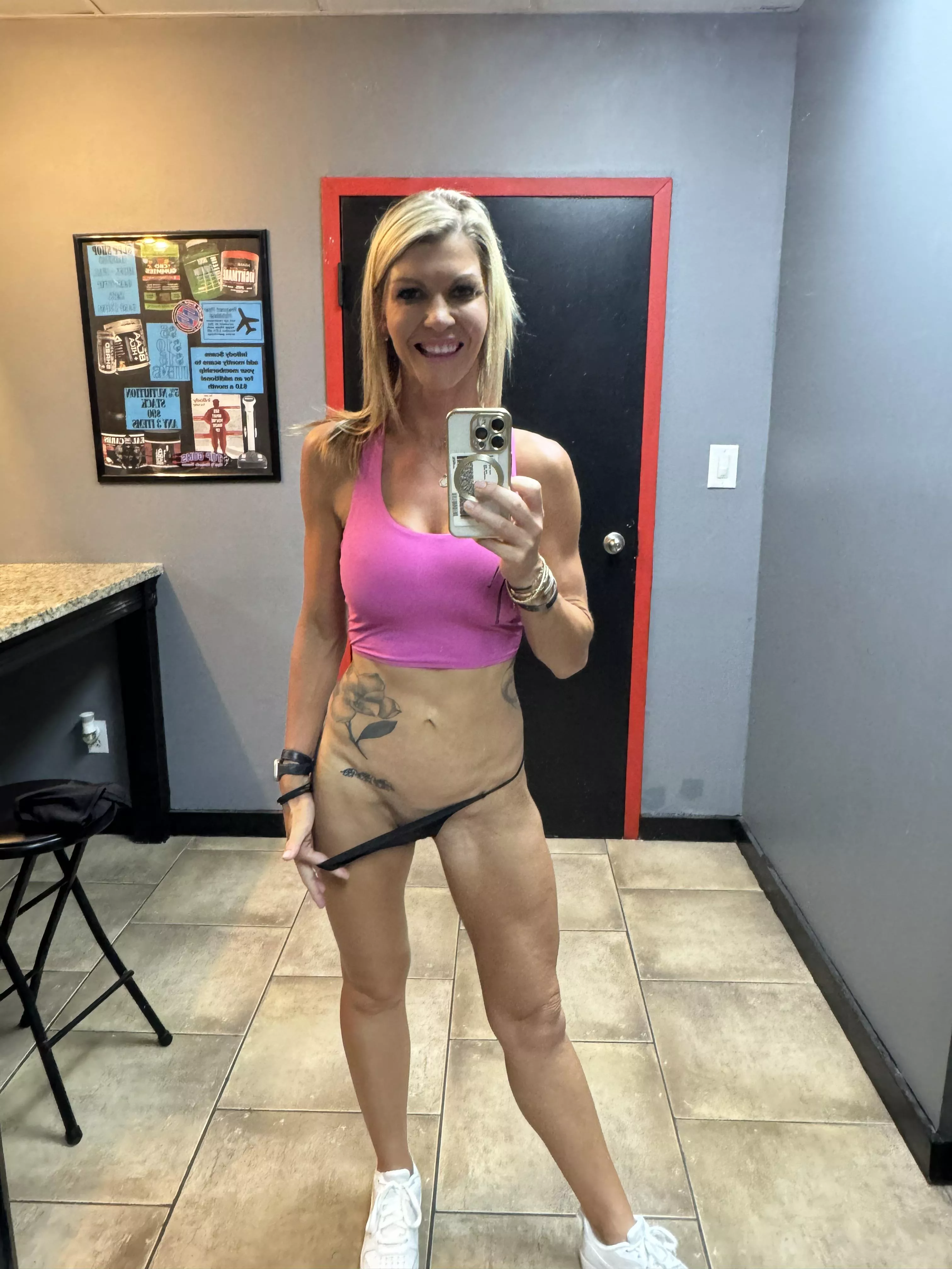 The thing about fit girls is when we wrap our legs around you there is no backing out