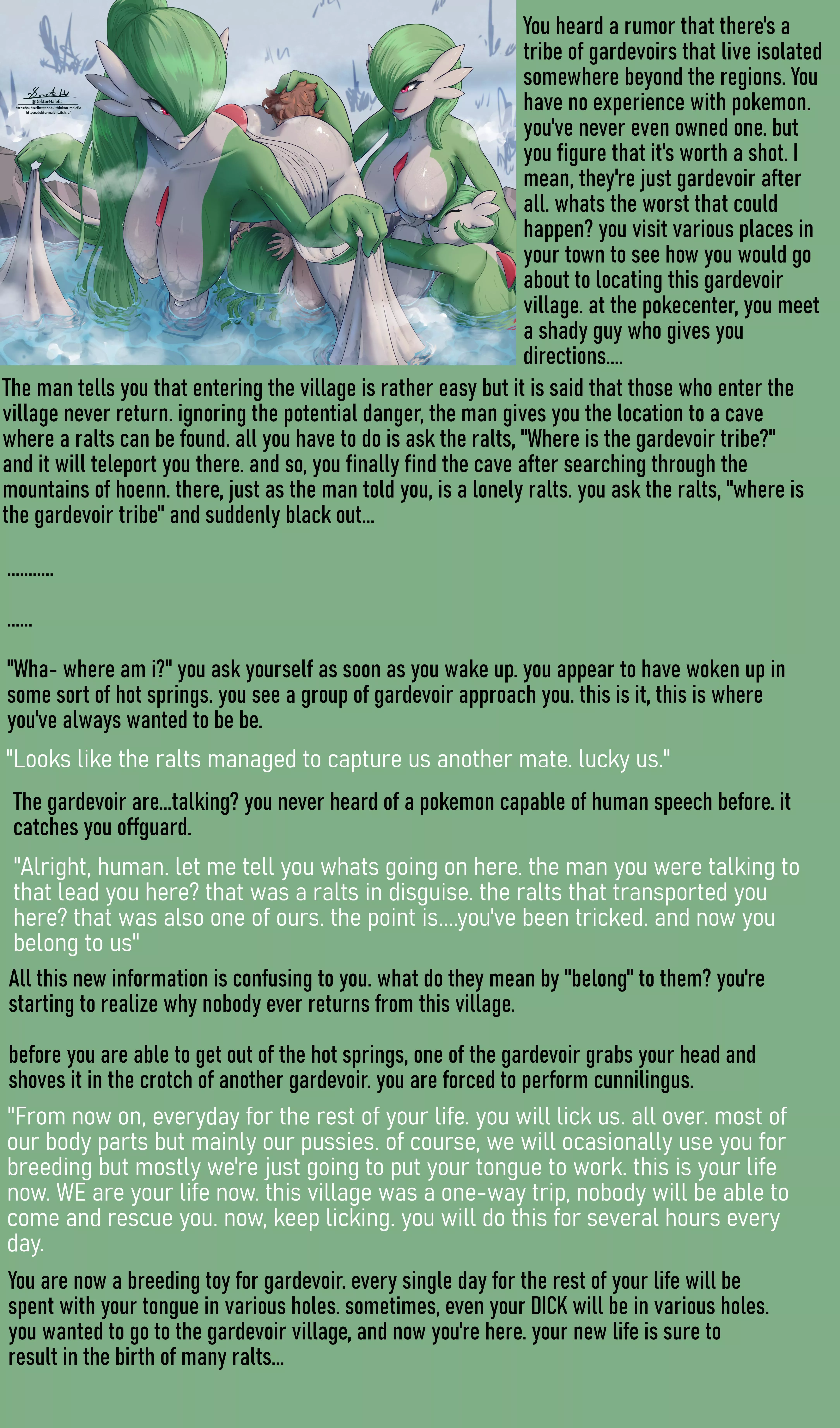 Tribe of Gardevoir [Pokemon] [Femdom] [Cunnilingus] [Malesub] [Breeding]