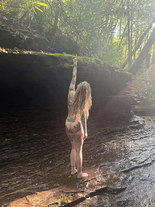 Fairy in natural habitat.