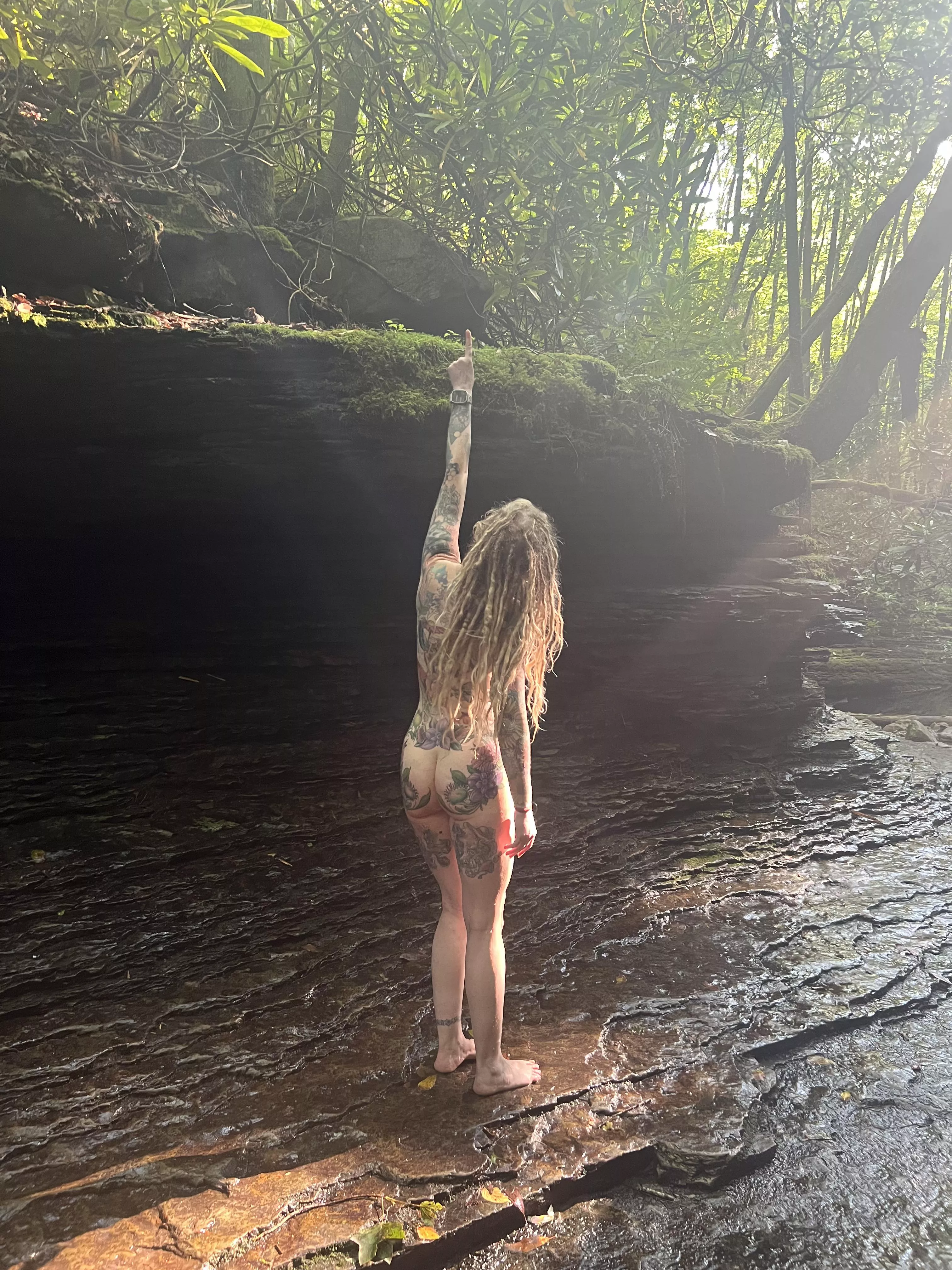 Fairy in natural habitat.