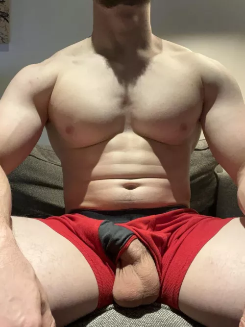 I don’t know what’s heavier my pecs or my balls 😅 [27]