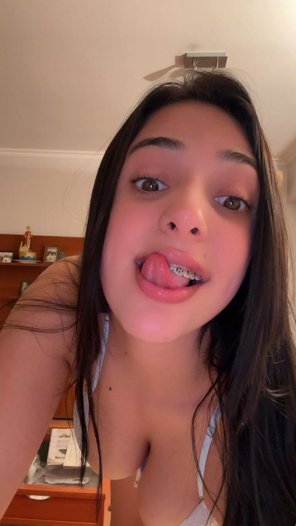 I look at you straight in the eye while swallowing it