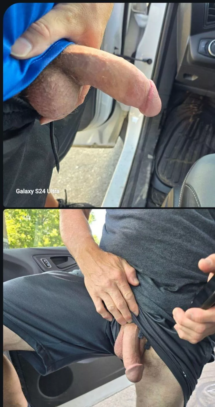 My partner and I showing off. He's 57 and I'm 43. I'm in the blue shirt. 