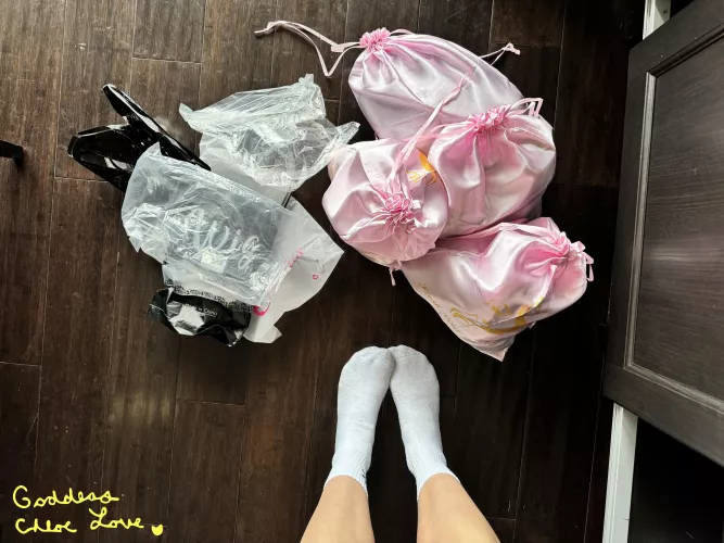 putting these wigs in their new place. POV [F]