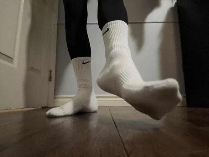 Suck my toes through my Nikes 