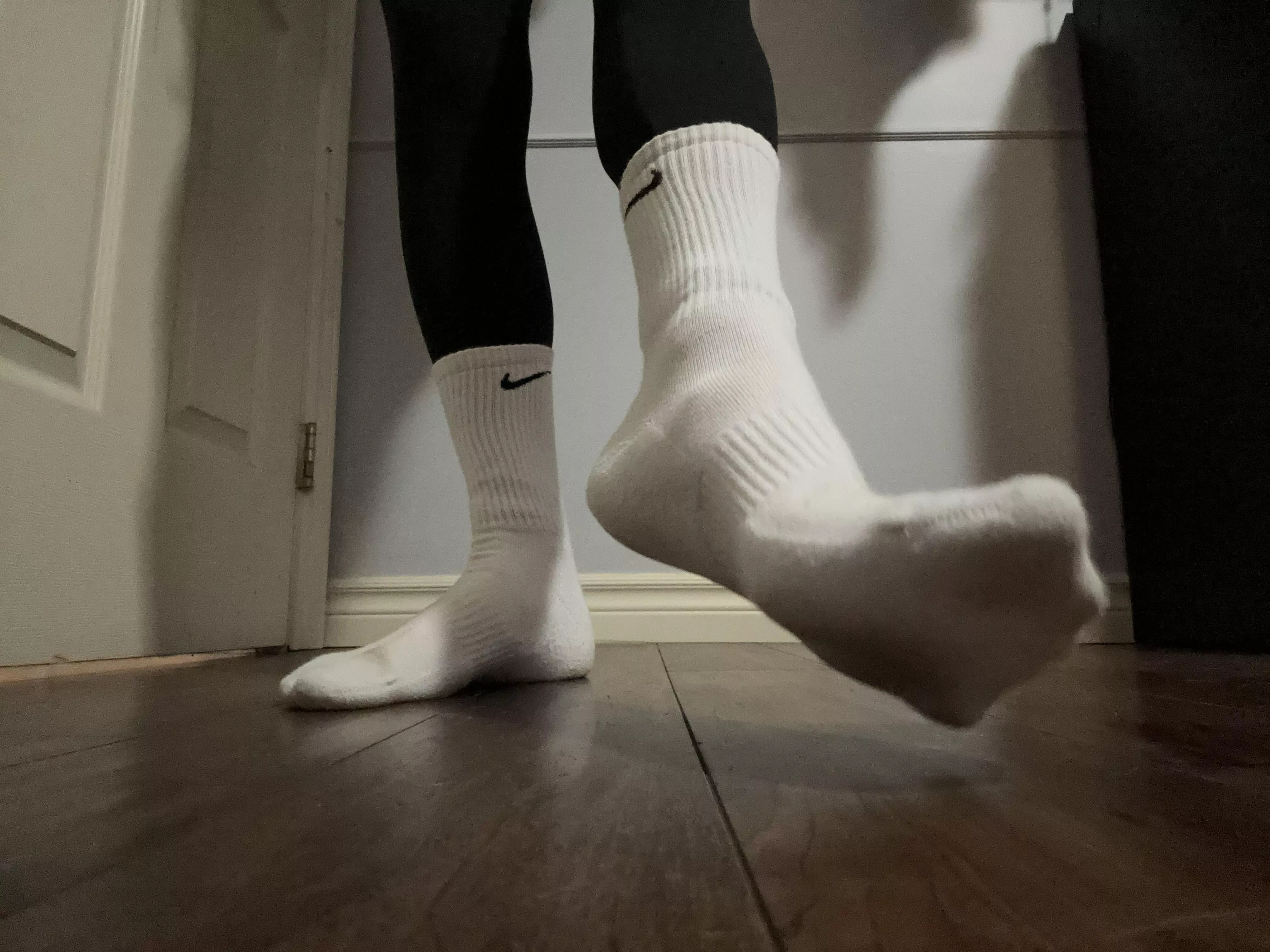 Suck my toes through my Nikes 