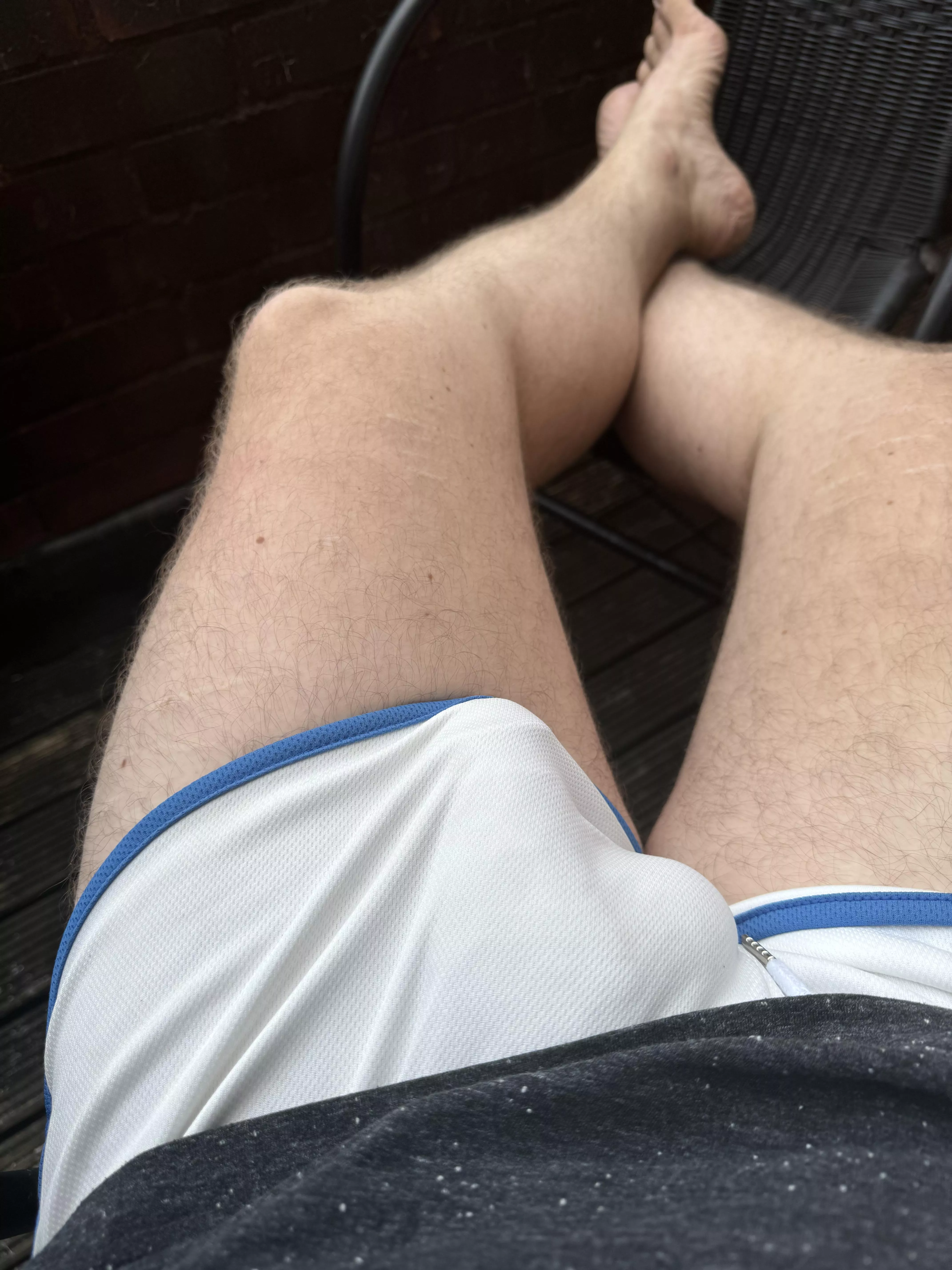 Sunbathing on the balcony g