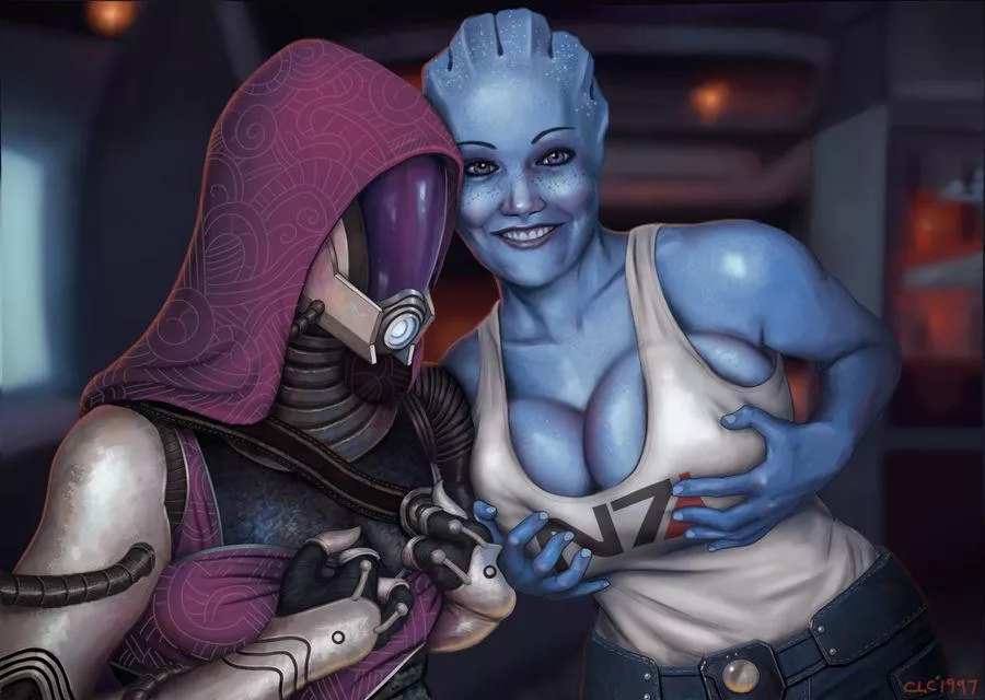 Tali and Liara - 